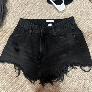 black jean short